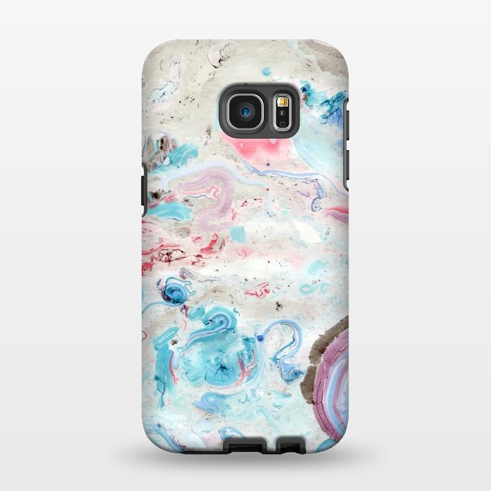 Galaxy S7 EDGE StrongFit Marble Pattern-v1 by Creativeaxle