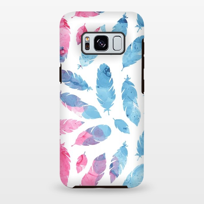 Galaxy S8 plus StrongFit Peaceful Feather by Creativeaxle