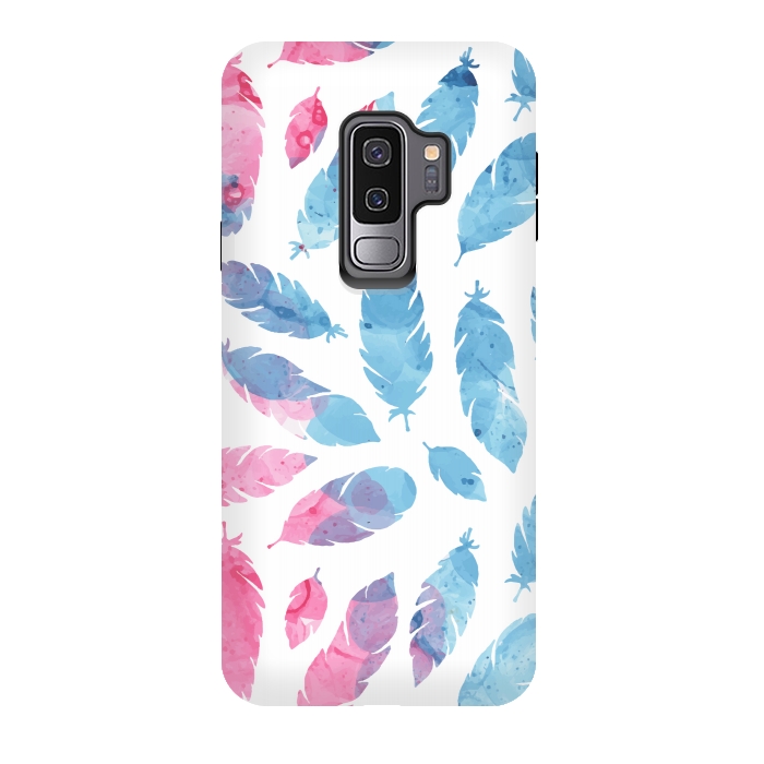 Galaxy S9 plus StrongFit Peaceful Feather by Creativeaxle