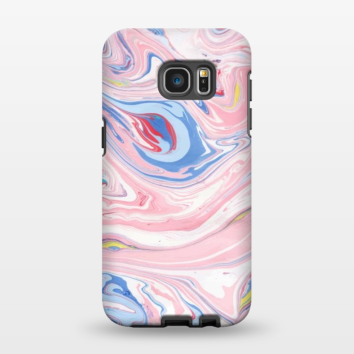 Galaxy S7 EDGE StrongFit Marble Pattern-v2 by Creativeaxle