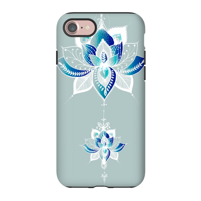 iPhone 7 StrongFit Saige Lotus Flower  by Rose Halsey
