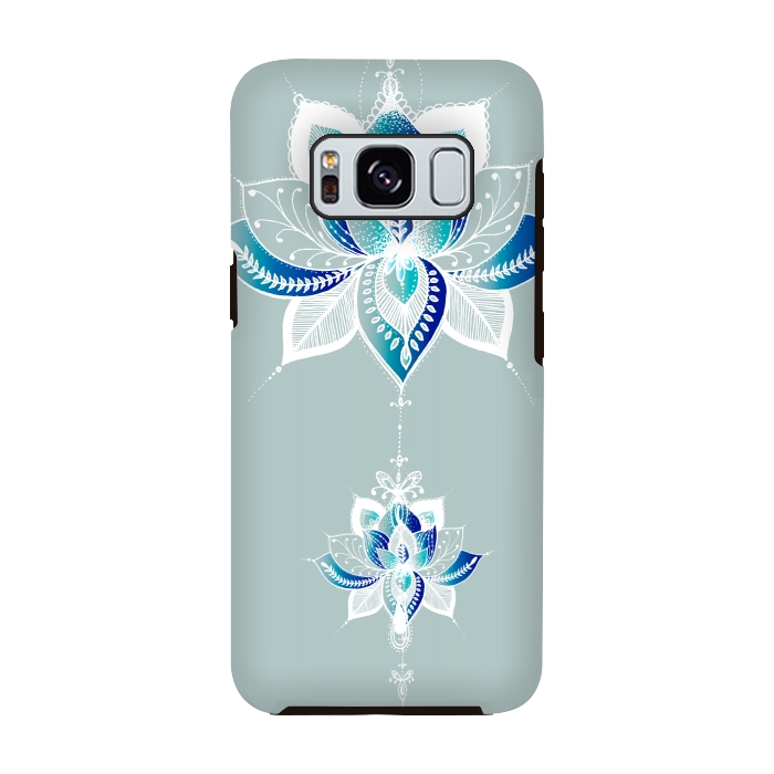 Galaxy S8 StrongFit Saige Lotus Flower  by Rose Halsey