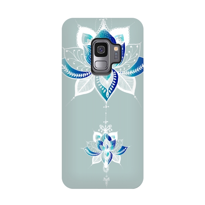 Galaxy S9 StrongFit Saige Lotus Flower  by Rose Halsey