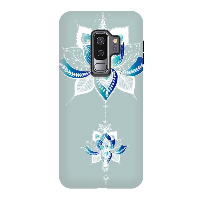 Galaxy S9 plus StrongFit Saige Lotus Flower  by Rose Halsey