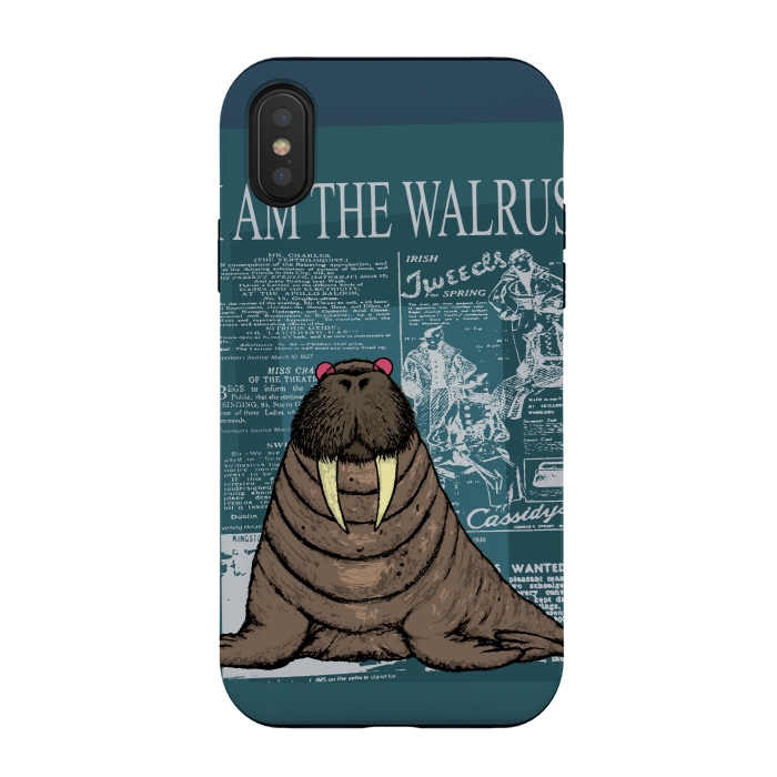 iPhone Xs / X StrongFit I am the walrus by Mangulica