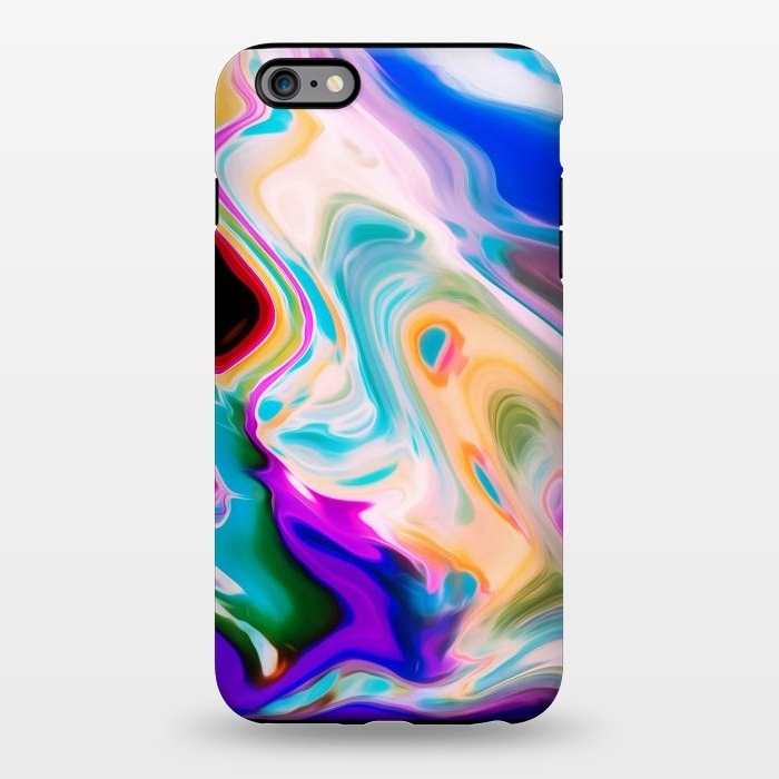 iPhone 6/6s plus StrongFit Colorful Abstract Marble Swirls by Dushan Medich