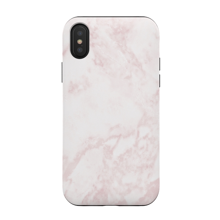 iPhone Xs / X StrongFit Rose-gold Marble Deluxe by Dushan Medich