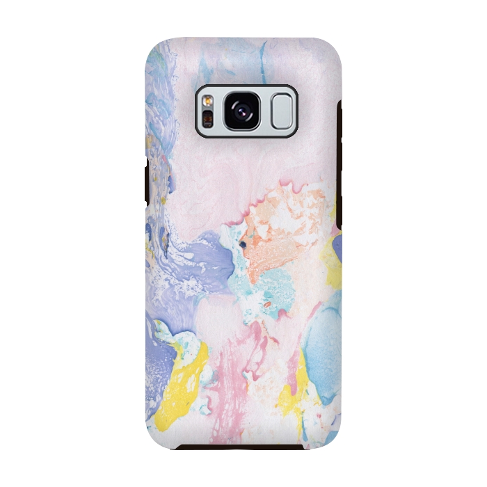 Galaxy S8 StrongFit Colorful Marble Paper Texture by Dushan Medich