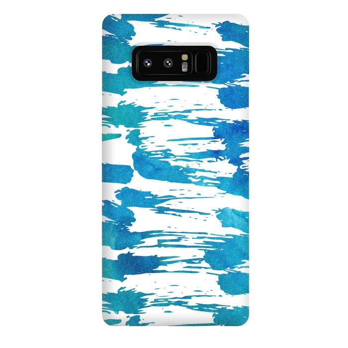 Galaxy Note 8 StrongFit Brushstrokes scribble pattern by Dushan Medich