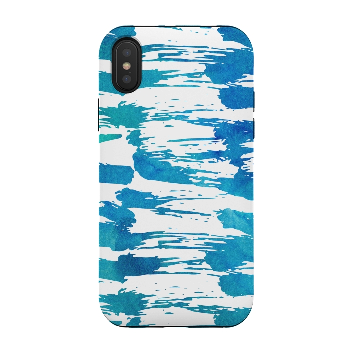 iPhone Xs / X StrongFit Brushstrokes scribble pattern by Dushan Medich