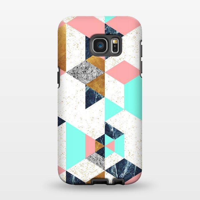 Galaxy S7 EDGE StrongFit Mosaic geometric textures by Mmartabc