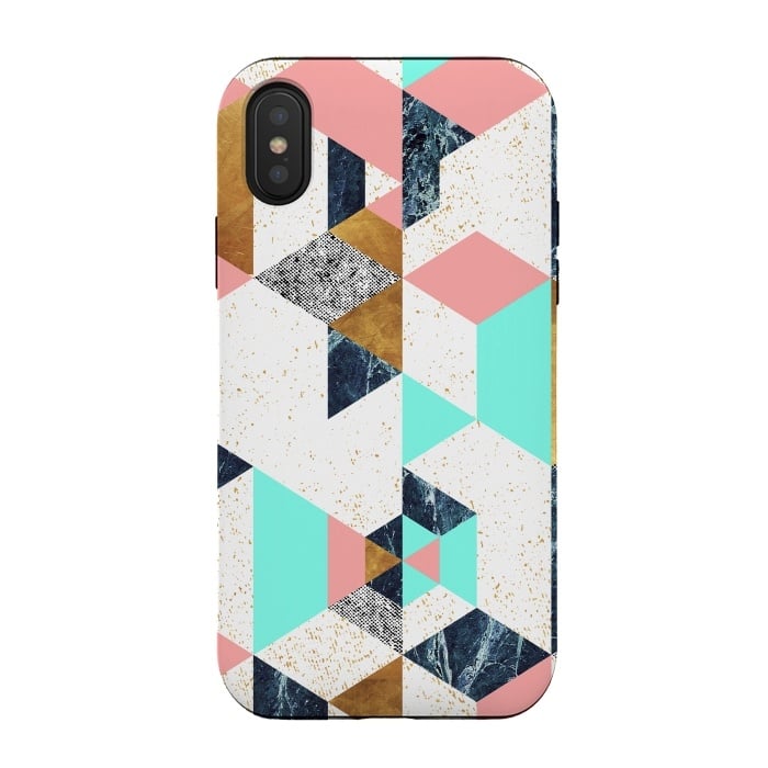 iPhone Xs / X StrongFit Mosaic geometric textures by Mmartabc