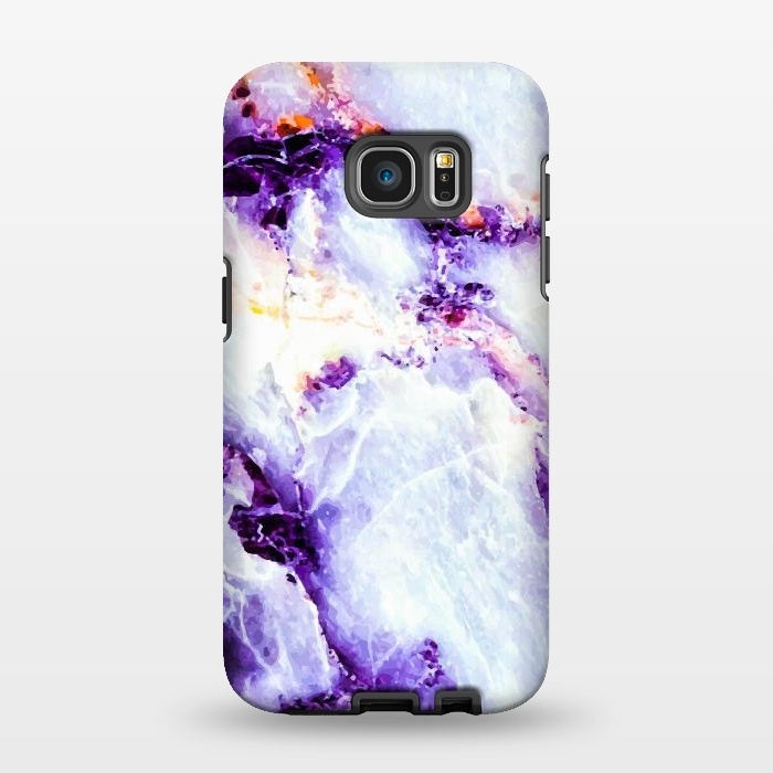 Galaxy S7 EDGE StrongFit Marble violet by Mmartabc