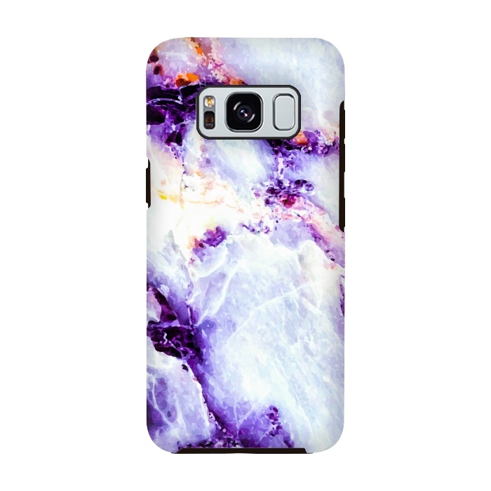Galaxy S8 StrongFit Marble violet by Mmartabc