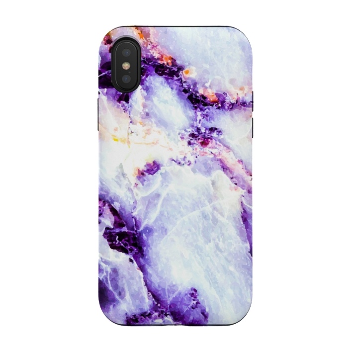 iPhone Xs / X StrongFit Marble violet by Mmartabc