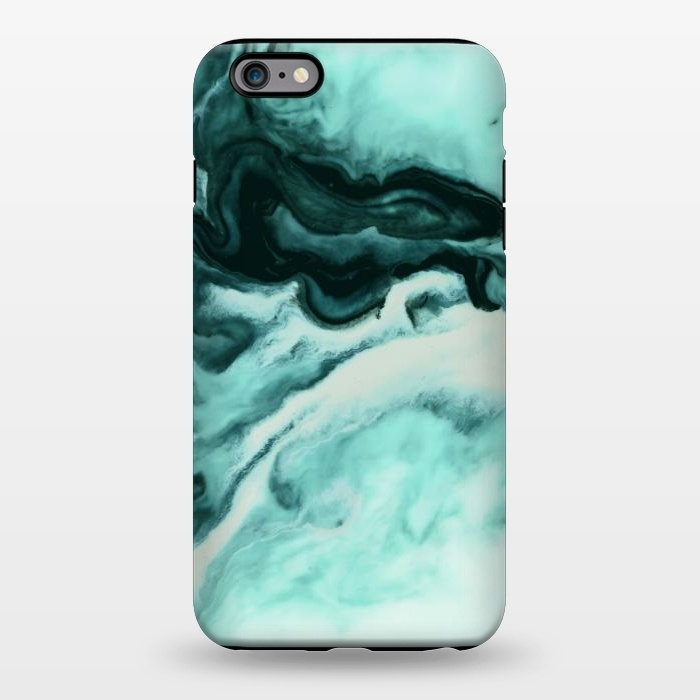 iPhone 6/6s plus StrongFit Abstract marbling mint by Mmartabc