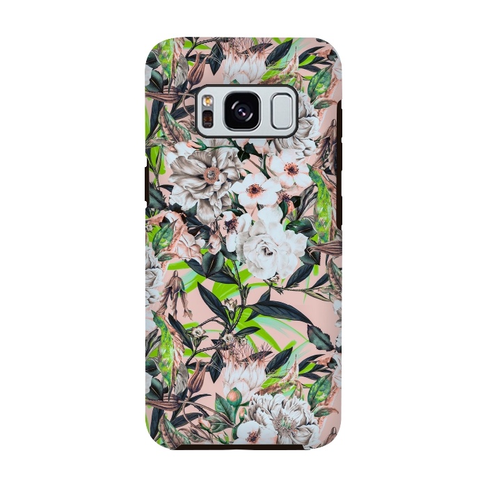 Galaxy S8 StrongFit Flowering bouquet pink by Mmartabc