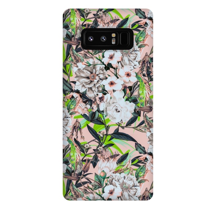 Galaxy Note 8 StrongFit Flowering bouquet pink by Mmartabc