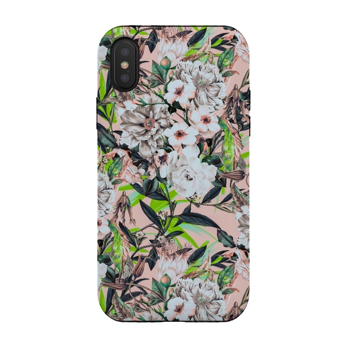 iPhone Xs / X StrongFit Flowering bouquet pink by Mmartabc