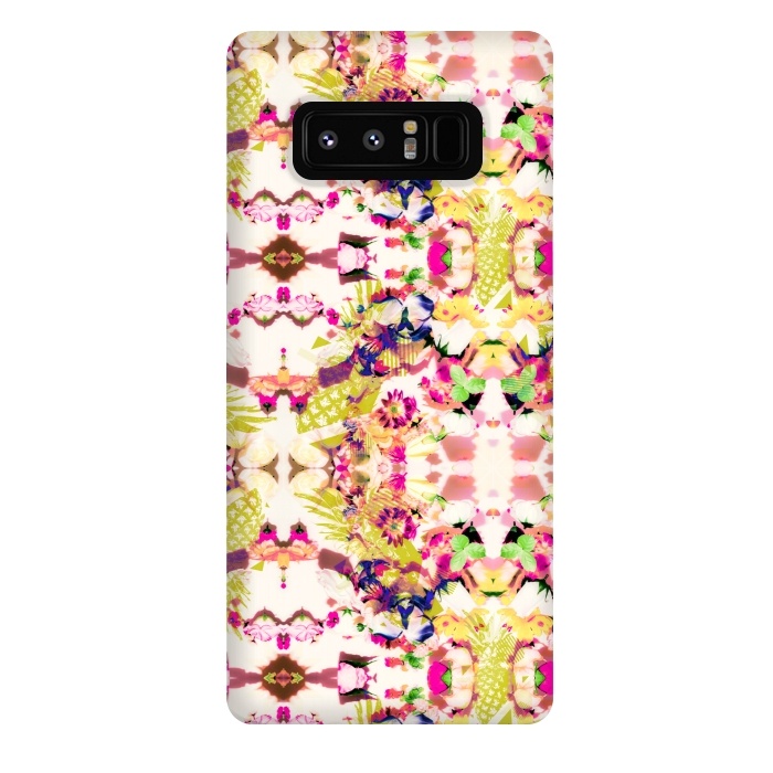 Galaxy Note 8 StrongFit Abstract floral mosaic I by Mmartabc