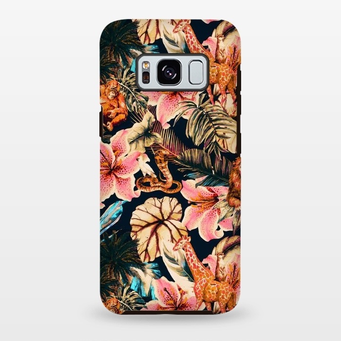 Galaxy S8 plus StrongFit Wild animals in the dark of the jungle 2 by Mmartabc