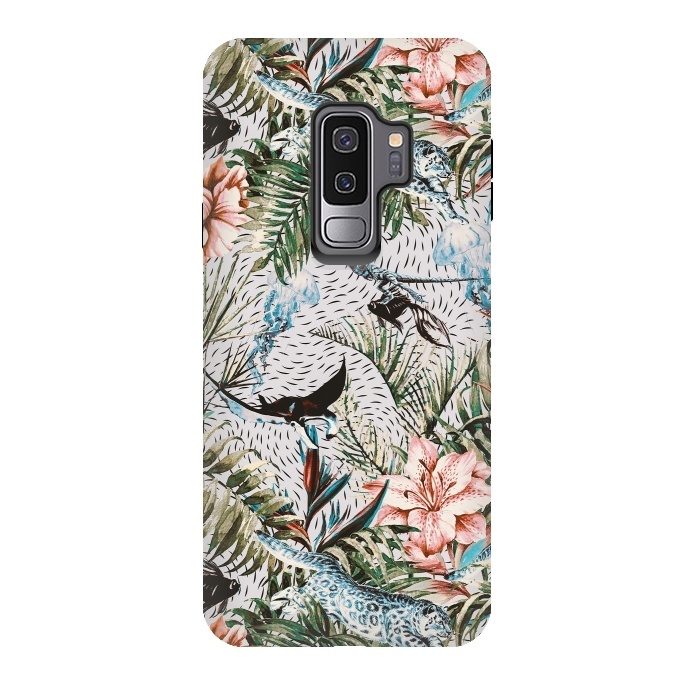 Galaxy S9 plus StrongFit Paradisiacal flora and fauna  by Mmartabc