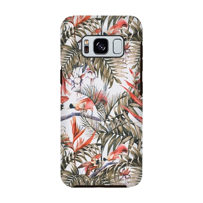 Galaxy S8 StrongFit Exotic birds in the jungle paradise II by Mmartabc