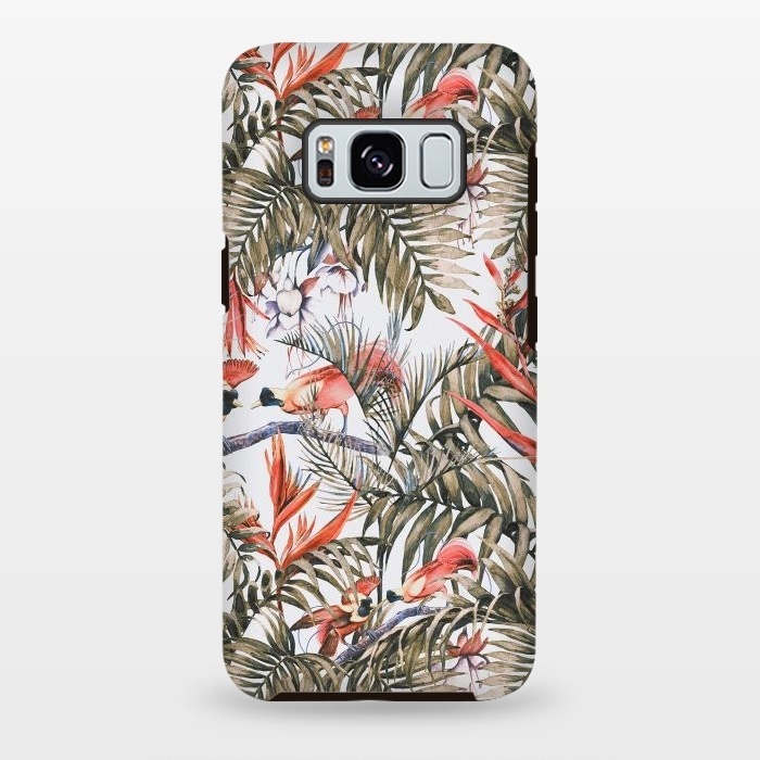 Galaxy S8 plus StrongFit Exotic birds in the jungle paradise II by Mmartabc