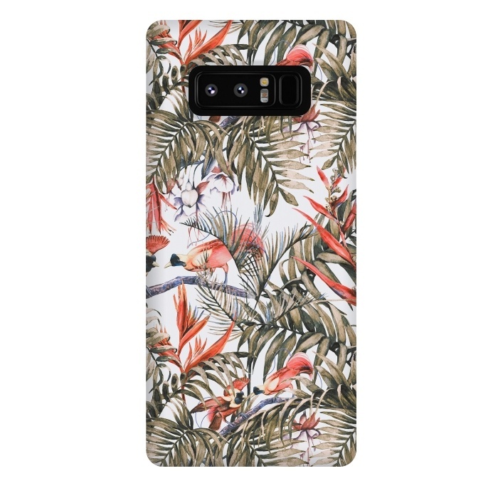 Galaxy Note 8 StrongFit Exotic birds in the jungle paradise II by Mmartabc