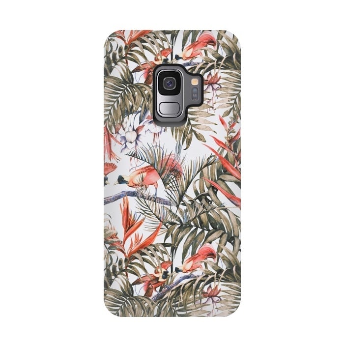Galaxy S9 StrongFit Exotic birds in the jungle paradise II by Mmartabc