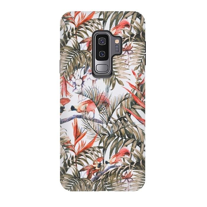 Galaxy S9 plus StrongFit Exotic birds in the jungle paradise II by Mmartabc