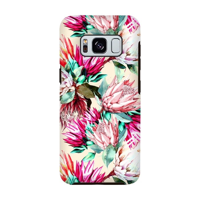 Galaxy S8 StrongFit King proteas bloom II by Mmartabc