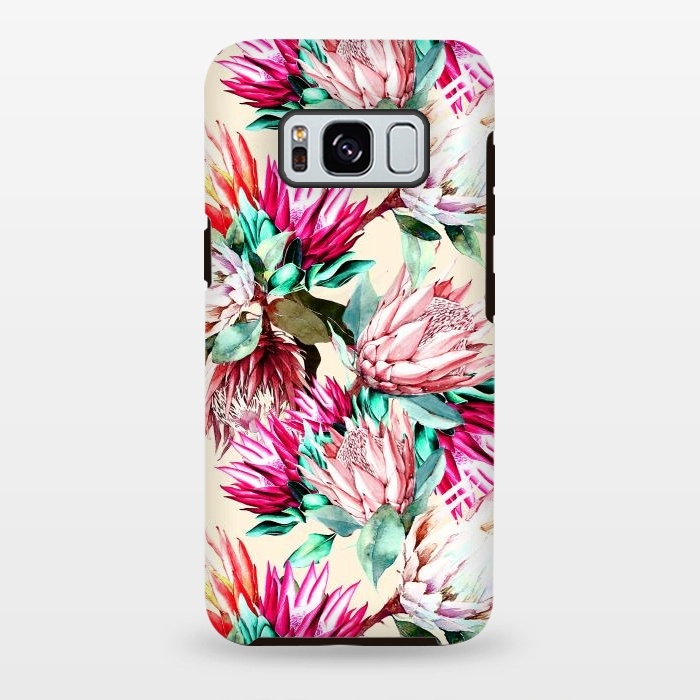 Galaxy S8 plus StrongFit King proteas bloom II by Mmartabc
