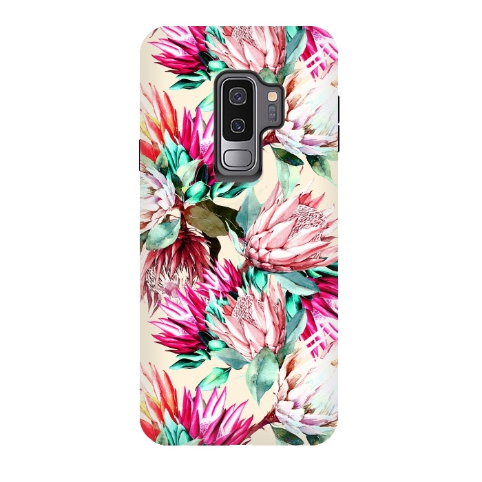 Galaxy S9 plus StrongFit King proteas bloom II by Mmartabc
