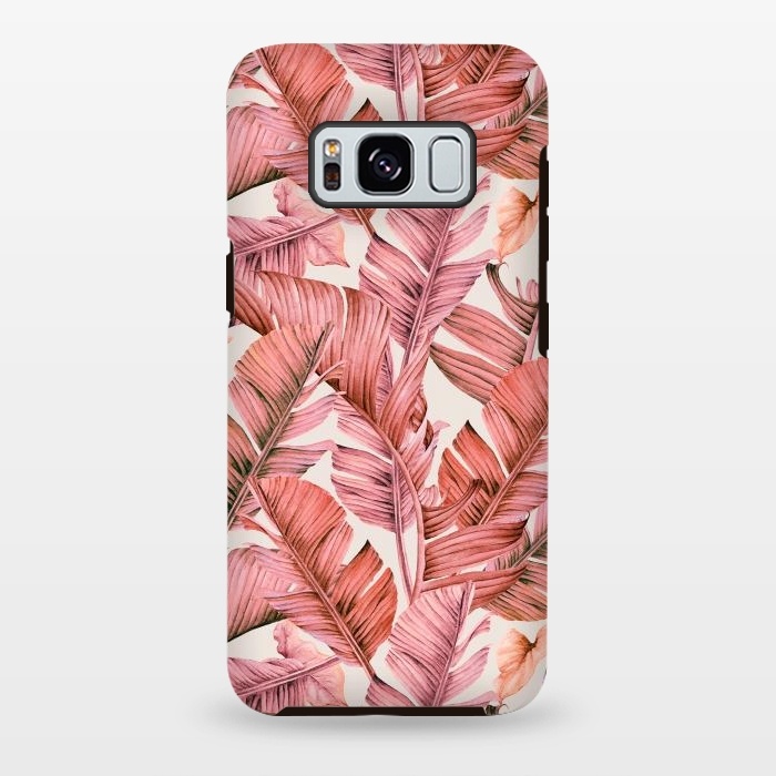 Galaxy S8 plus StrongFit Jungle paradise pink by Mmartabc