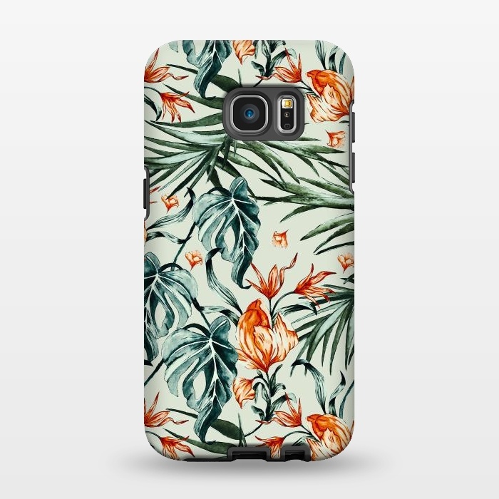 Galaxy S7 EDGE StrongFit Exotic flower nature-07 by Mmartabc
