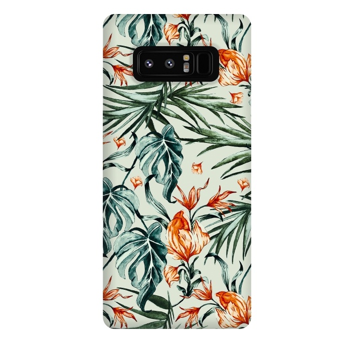 Galaxy Note 8 StrongFit Exotic flower nature-07 by Mmartabc