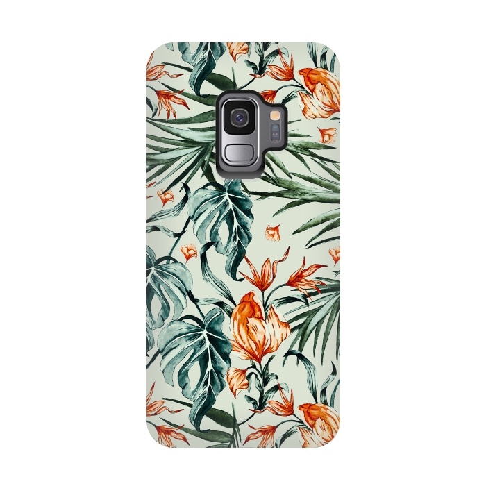 Galaxy S9 StrongFit Exotic flower nature-07 by Mmartabc
