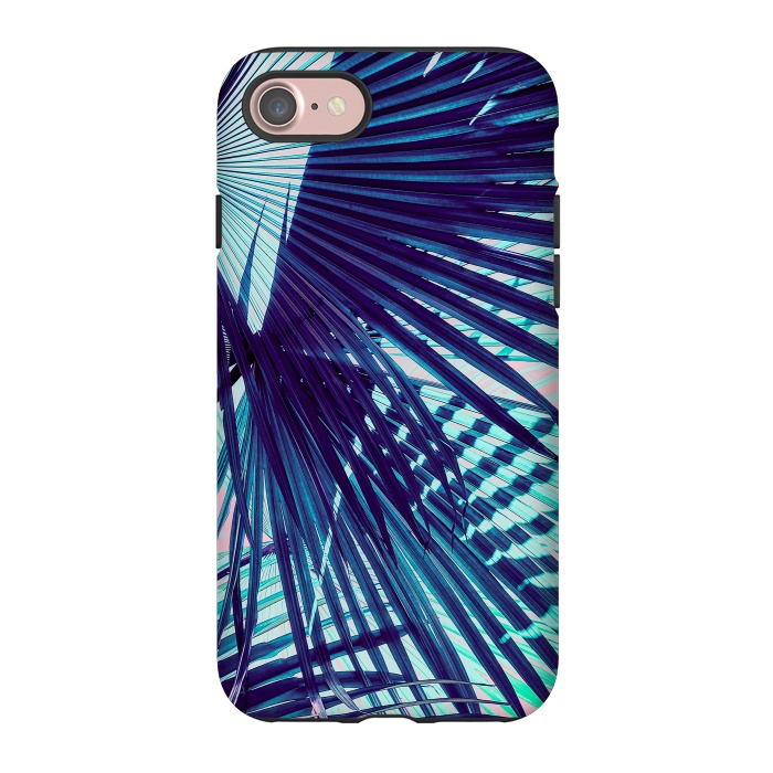 iPhone 7 StrongFit Palm leaf on the beach by Mmartabc