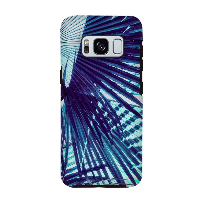 Galaxy S8 StrongFit Palm leaf on the beach by Mmartabc