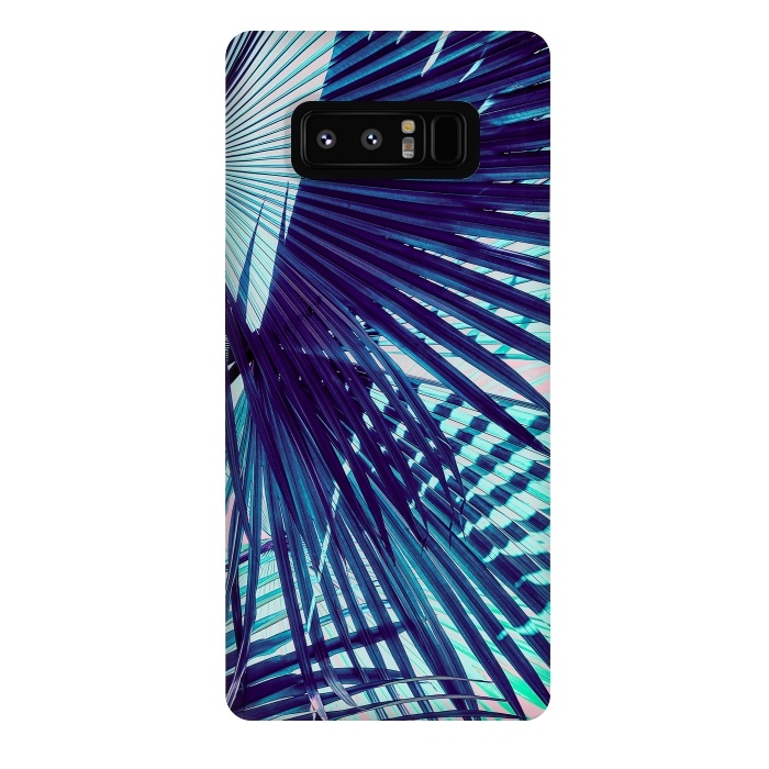 Galaxy Note 8 StrongFit Palm leaf on the beach by Mmartabc