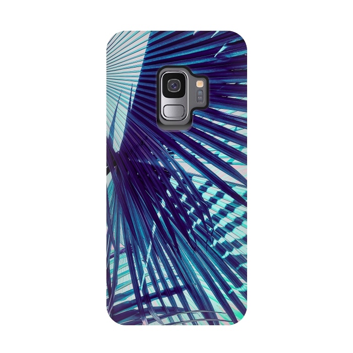 Galaxy S9 StrongFit Palm leaf on the beach by Mmartabc