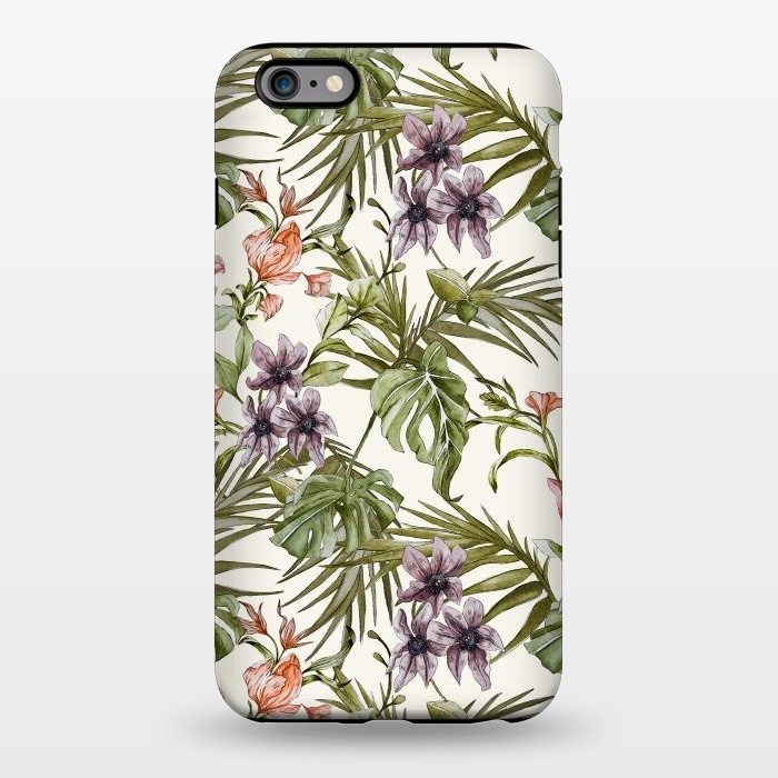 iPhone 6/6s plus StrongFit Watercolor tropical foliage by Mmartabc