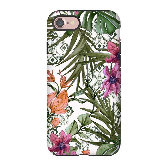 iPhone 7 StrongFit Tropical tribal floral by Mmartabc