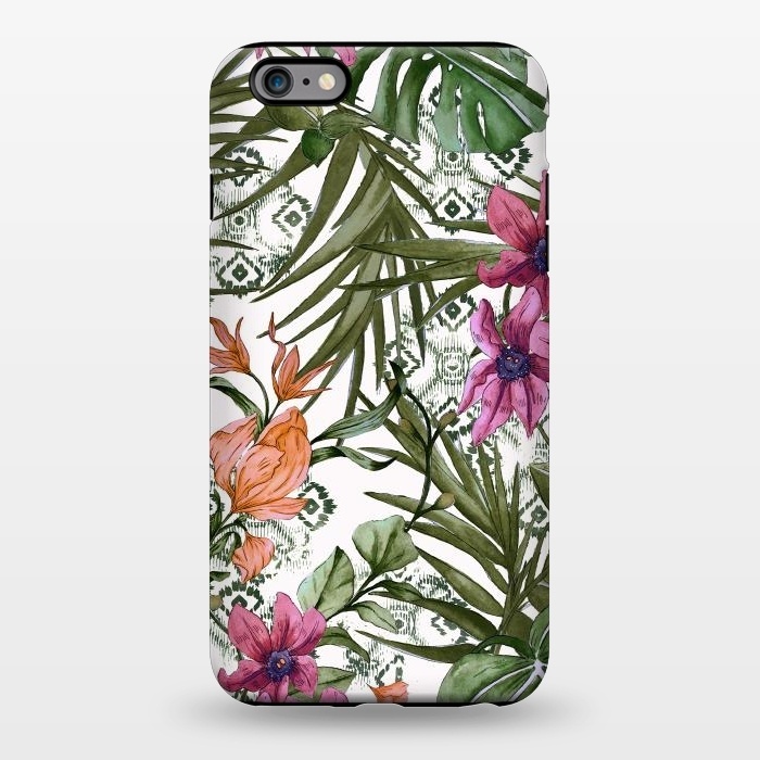 iPhone 6/6s plus StrongFit Tropical tribal floral by Mmartabc