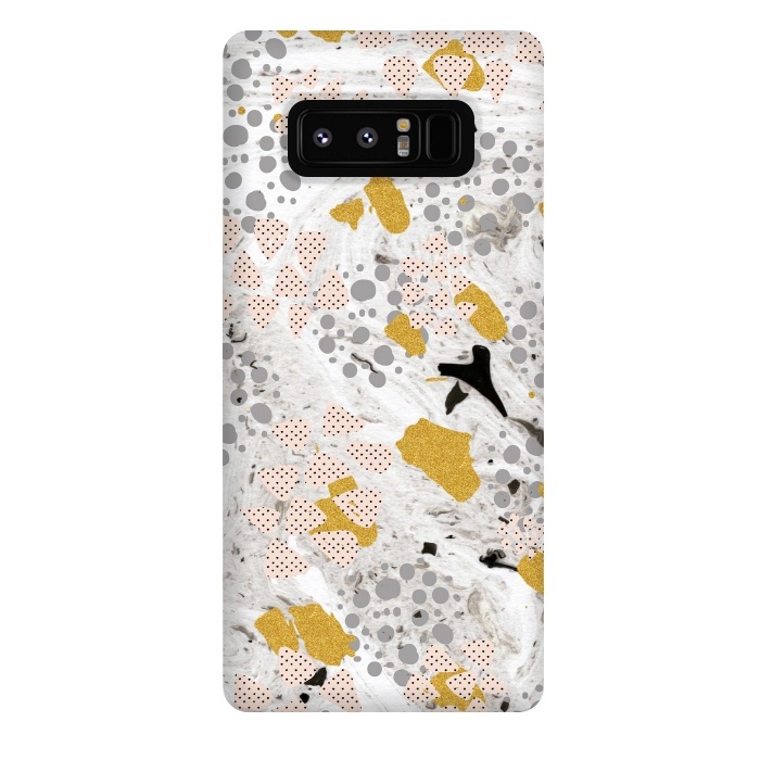 Galaxy Note 8 StrongFit Abstract shapes of textures and marble by Mmartabc