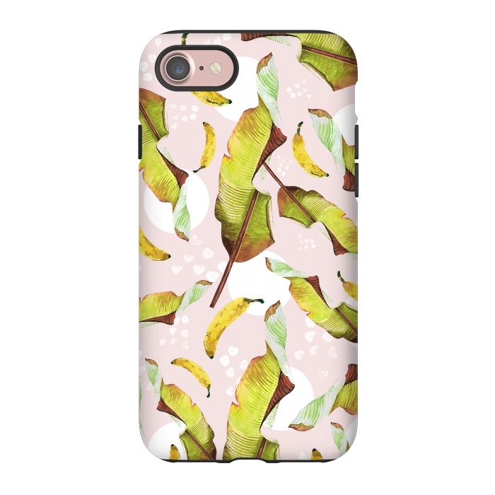 iPhone 7 StrongFit Banana leaf and bananas by Mmartabc