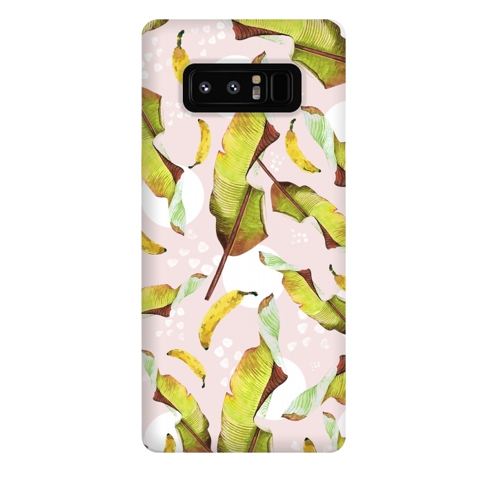 Galaxy Note 8 StrongFit Banana leaf and bananas by Mmartabc