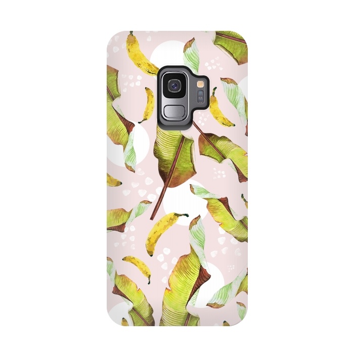 Galaxy S9 StrongFit Banana leaf and bananas by Mmartabc