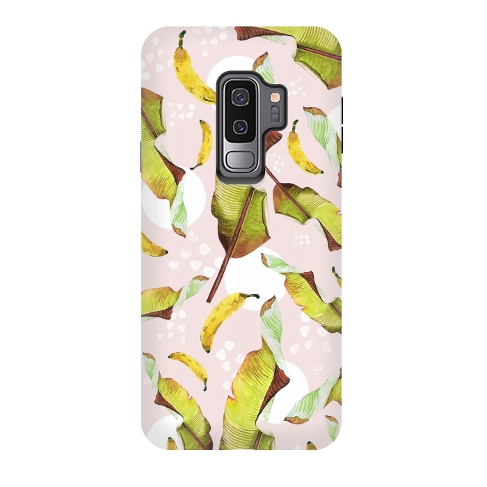 Galaxy S9 plus StrongFit Banana leaf and bananas by Mmartabc